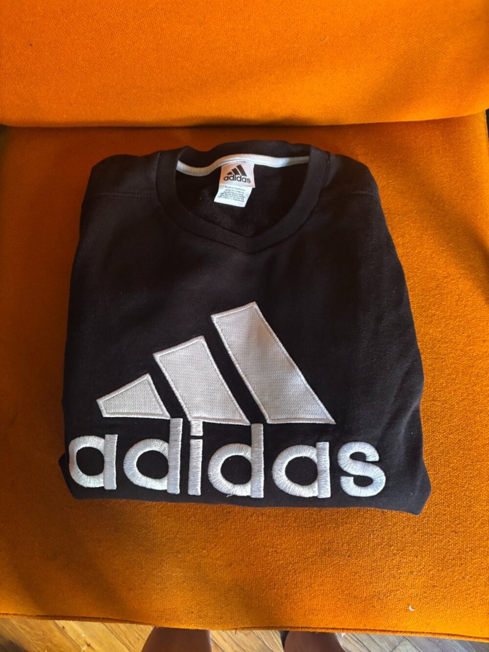 Adidas Crewneck Sweatshirt with Front Pocket